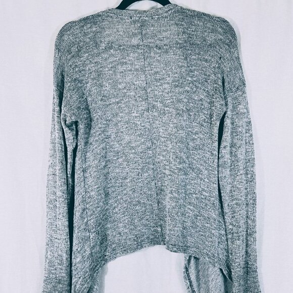 American Eagle Gray Waterfall Cardigan Sweater Size M - Picture 3 of 4